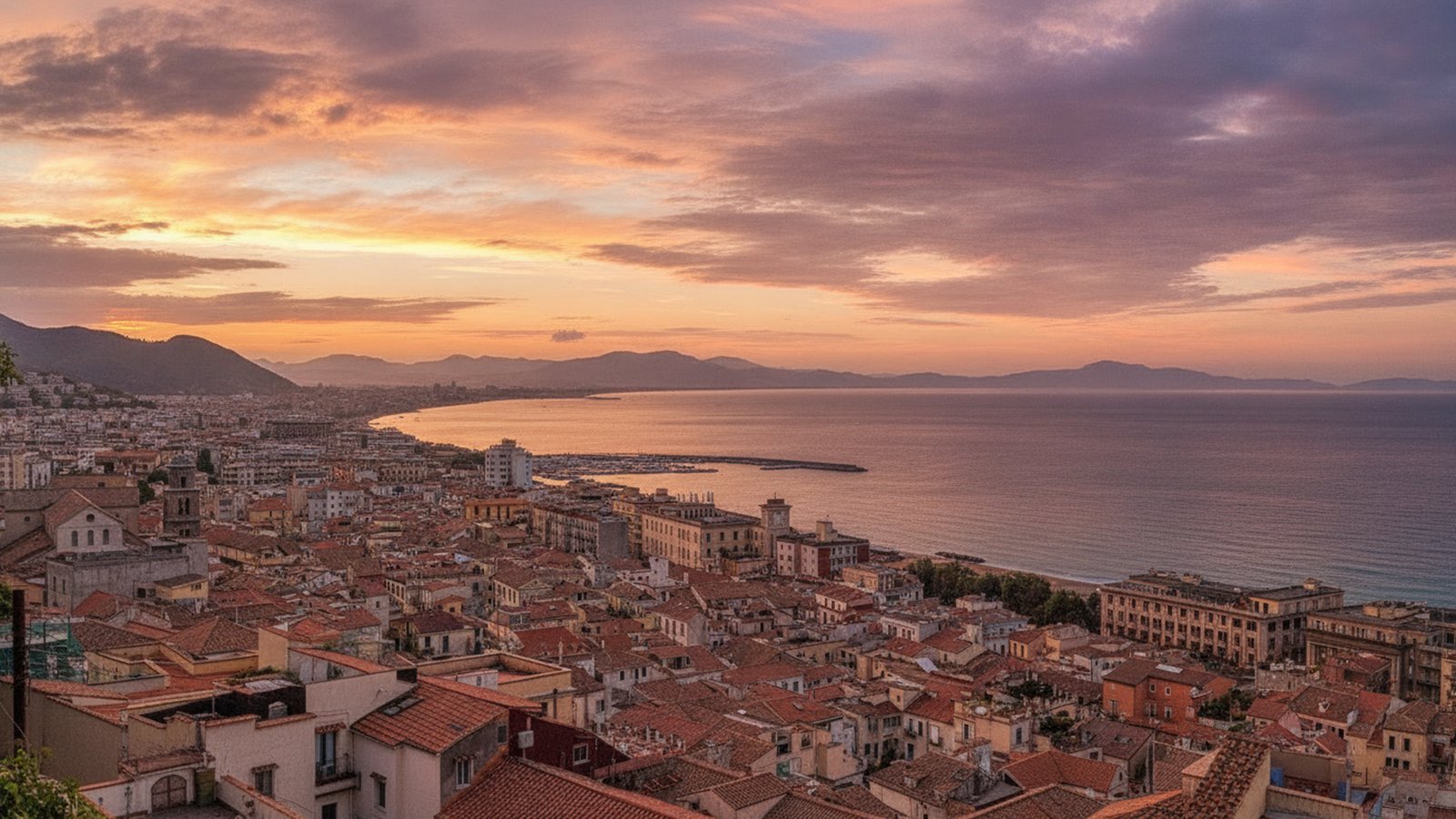 Facciata del Duomo di Salerno con il quadriportico